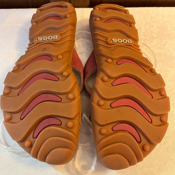 Bogs Sandals Open Toe Leather Deep Mauve 6.5 - Picture 8 of 10